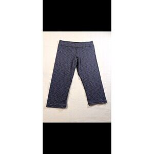 American Eagle Outfitters AEO Size XL Blue Gray Space Dye Crop Active Leggings